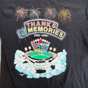 Vintage 1990 Chicago White Sox Comiskey Park Farewell T-Shirt Mens L Black USA